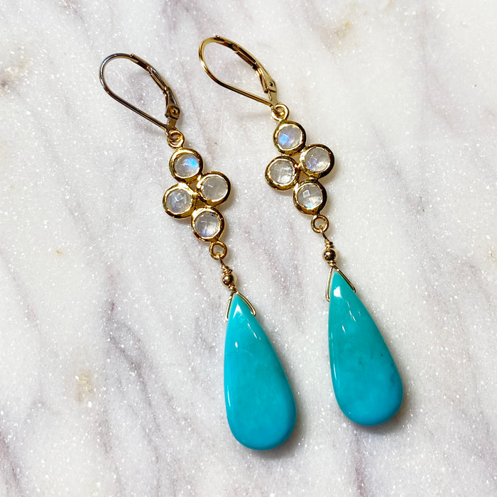 Turquoise and Moonstone