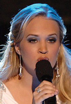 Worn by Carrie Underwood on "American Idol" Rock crystal and white topaz in Sterling Silver