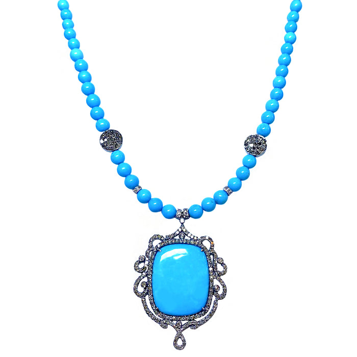 Sleeping Beauty Turquoise and Diamonds