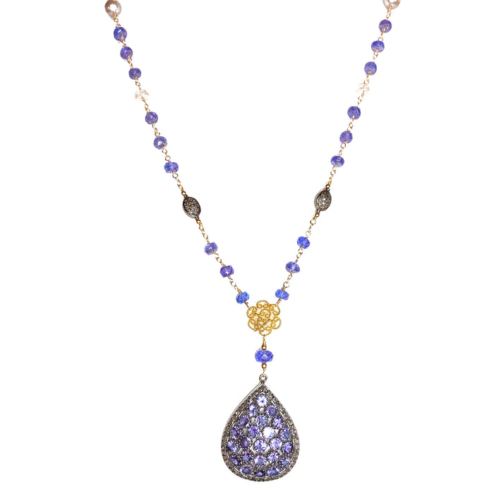Tanzanite, Diamonds, and Moonstone