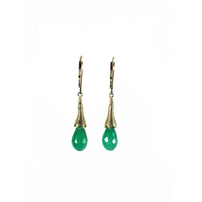 Green Onyx Earrings